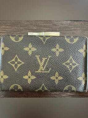 Louis Vuitton kiss-lock, "French Purse" style wallet